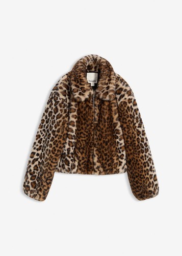 Oversize fellimitat jacke - oversize, gr