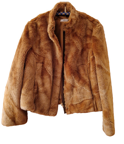 Damen fellimitatjacke braun - damen,
