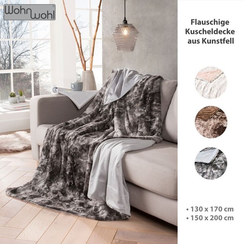 Felldecke nerzoptik - felldecke,