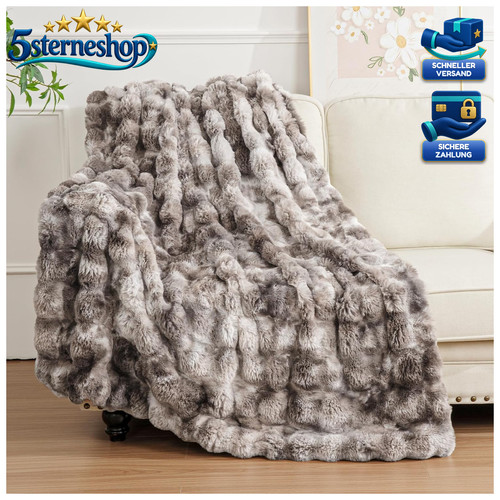 Kuscheldecke grau 127x152 - 127x152, cm