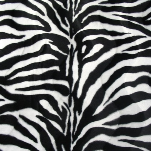 Zebra fellstoff tierfellimitat - zebra,