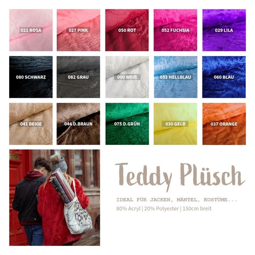 Teddy wirkplüsch stoff - teddy,