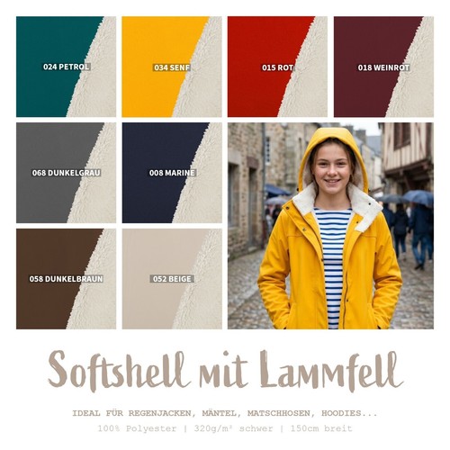 Softshell mit lammfell - mit,