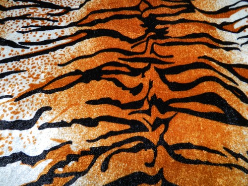 Pannesamt samt tiger tierfell - tiger,