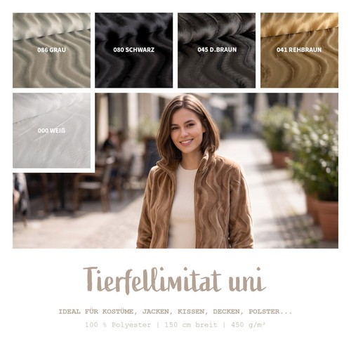 Tierfell imitat stoff - tierfell,